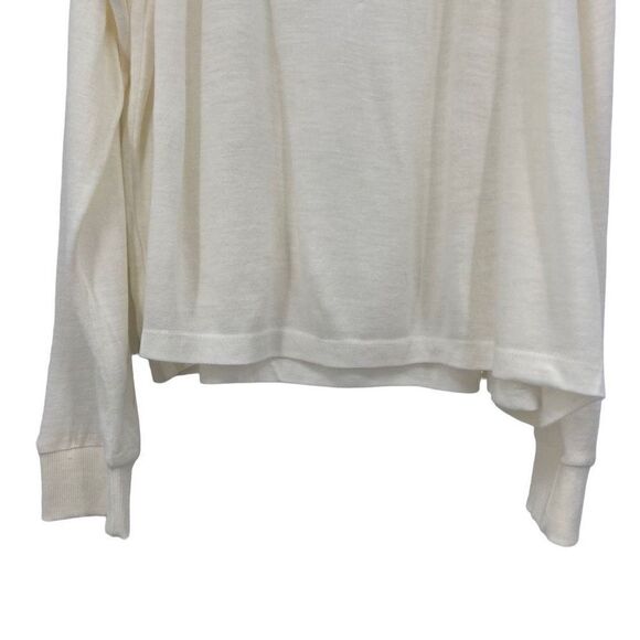 Umgee Cold Shoulder Long Sleeve Tunic Top Cream Medium - Picture 5 of 8